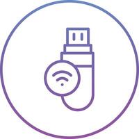 USB Wifi Vector Icon