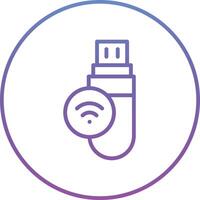 USB Wifi Vector Icon