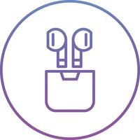 Wireless Earphones Vector Icon