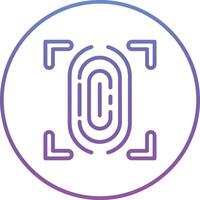 Fingerprint Scanner Vector Icon