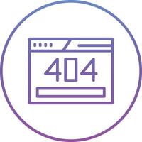 404 Error Vector Icon