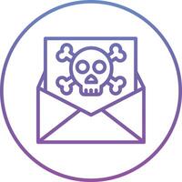 Email Hacked Vector Icon