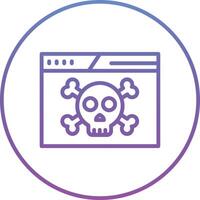 Website Hacked Vector Icon