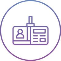 Identification Card Vector Icon