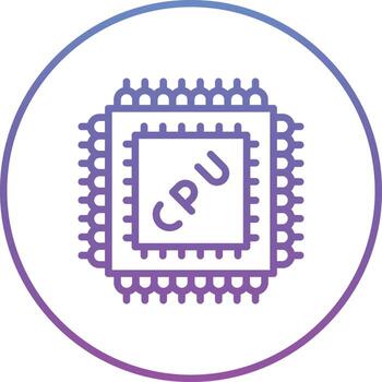 microprocesador vector icono