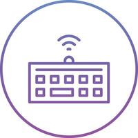 Wireless Keyboard Vector Icon