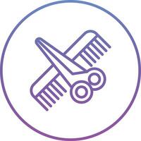 icono de vector de tienda de peluquero