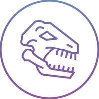 Dinosaur Fossil Vector Icon