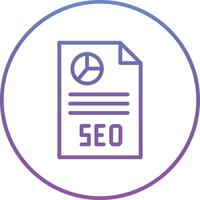 SEO Report Vector Icon