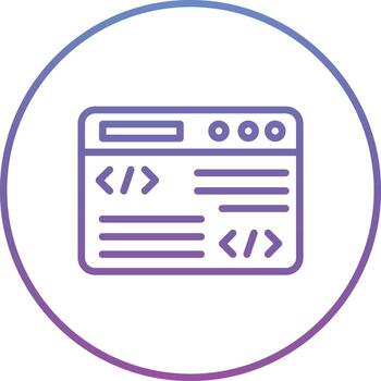 icono de vector de programación