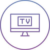 icono de vector de pantalla de tv