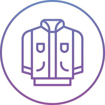 icono de vector de chaqueta