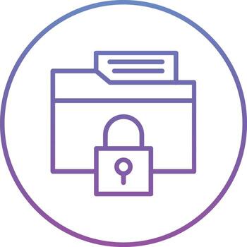 Secured Folder Vector Icon