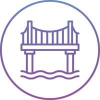 icono de vector de puente