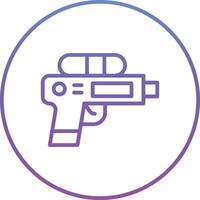 icono de vector de pistola de agua