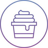 Ice Cream Cup Vector Icon