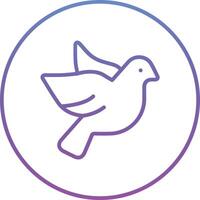 Dove with Heart Vector Icon