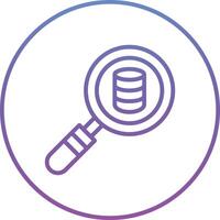 Search Database Vector Icon