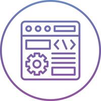 Browser Setting Vector Icon