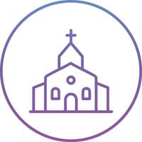 icono de vector de iglesia