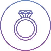 Diamond Ring Vector Icon