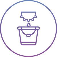 Milk Bucket Vector Icon