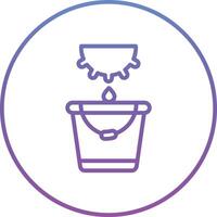 Milk Bucket Vector Icon