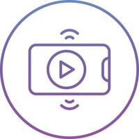 Live Streaming Vector Icon