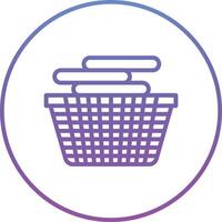 Laundry Basket Vector Icon