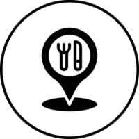 Restaurant Location Vector Icon