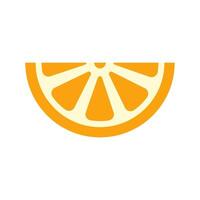 Lemon, orange icon in flat color style, isolated on white background vector