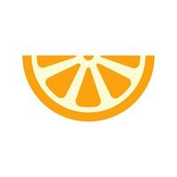 Lemon, orange icon in flat color style, isolated on white background vector