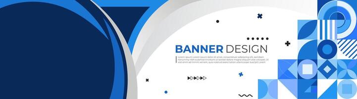 Modern business abstract banner design template vector