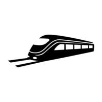 tren icono vector. moderno transporte firmar aislado en blanco antecedentes vector