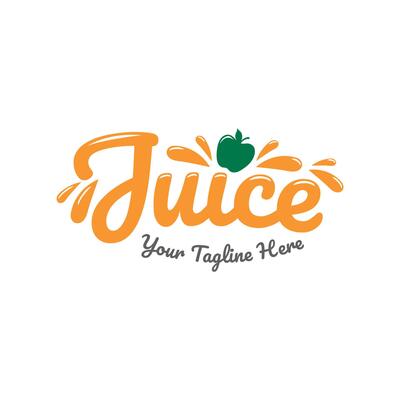 Fruit juice logo. Fresh drink logo.