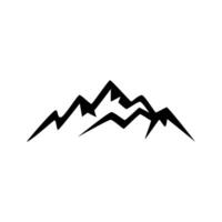 Abstract mountain logo design in flat design style vector