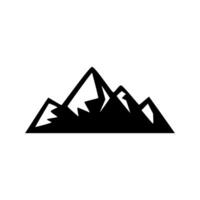 Abstract mountain logo design in flat design style vector