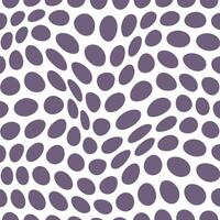 simple abstract lite fig color big polka dot wavy distort pattern vector