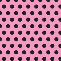 simple abstract black color polka dot pattern on lite pink background vector