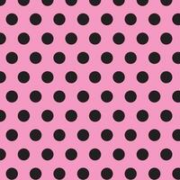 simple abstract black color polka dot pattern on lite pink background vector