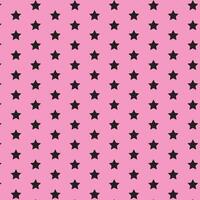 simple abstract black color star pattern on lite pink background vector