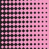 simple abstract black color square half tone blend pattern on lite pink background vector