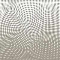 simple abstract mushroom color polka dot blend halftone wavy distort pattern vector
