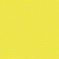 simple abstract soft color horizontal line wavy distort pattern on yellow background vector