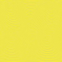 simple abstract soft color horizontal line wavy distort pattern on yellow background vector