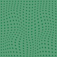 simple abstract green color star wavy distort pattern vector