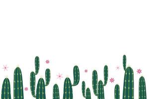 cactus with white background vector