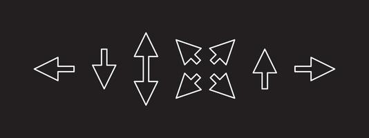 Functional icons set. Vector icons