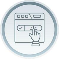 Subscribe Linear Button Icon vector