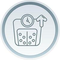 Weight Linear Button Icon vector